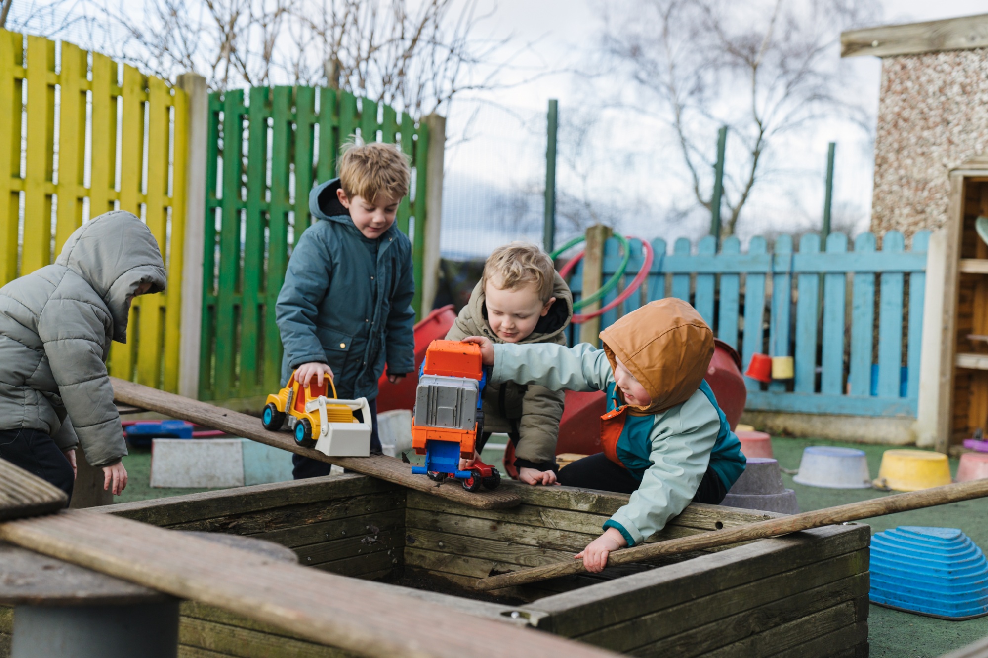 Hady nursery pupils at play